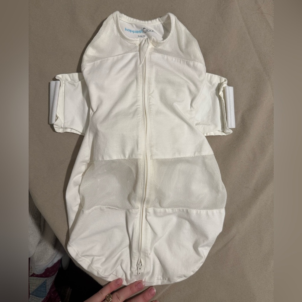 Happiest Baby White Swaddle Sleep Sack (SNOO)